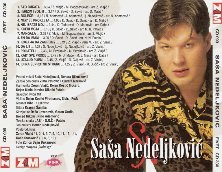 Sasa Nedeljkovic cd 1 2001 zadnja