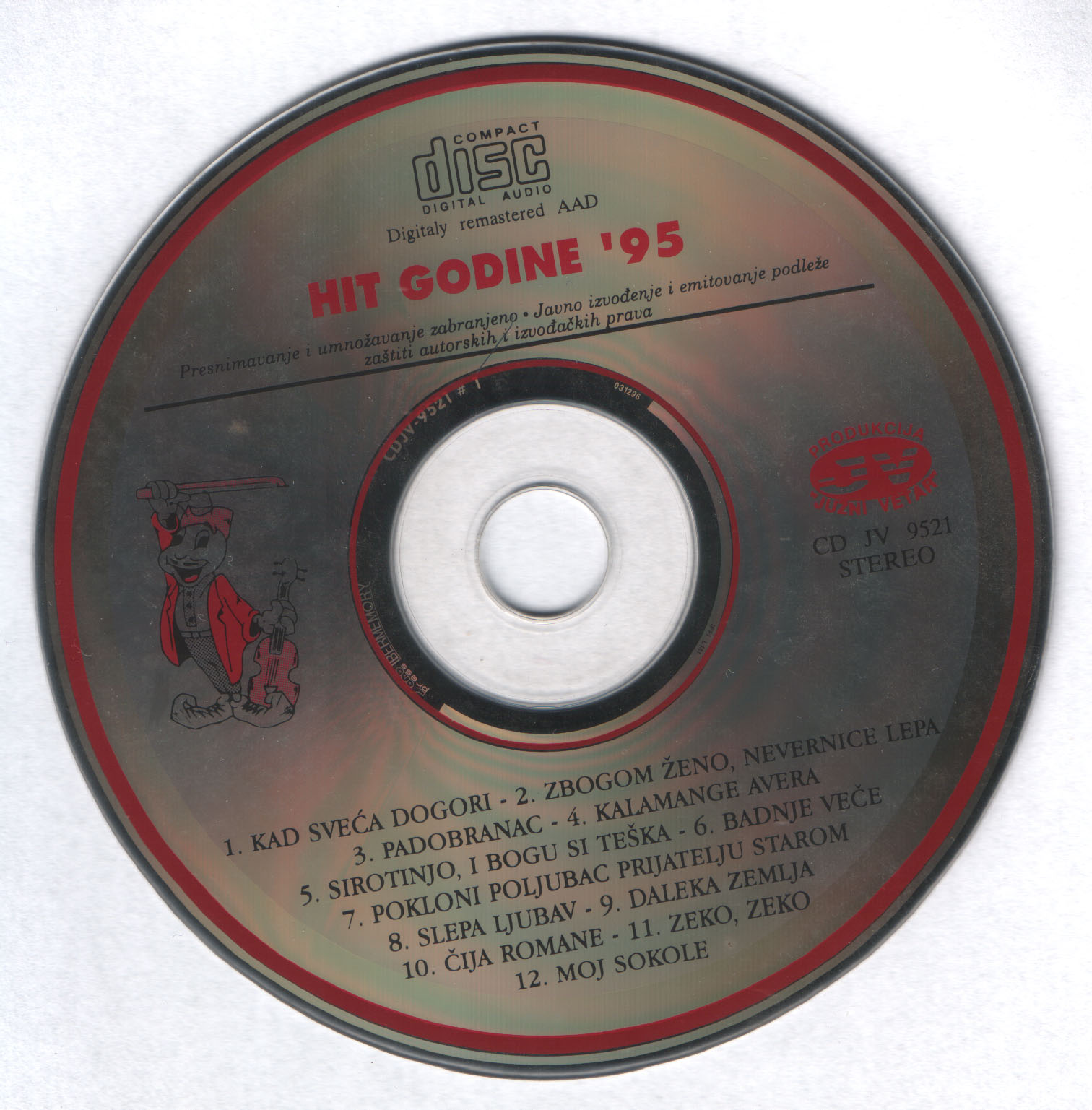Juzni Vetar 1995 Hit godine cd