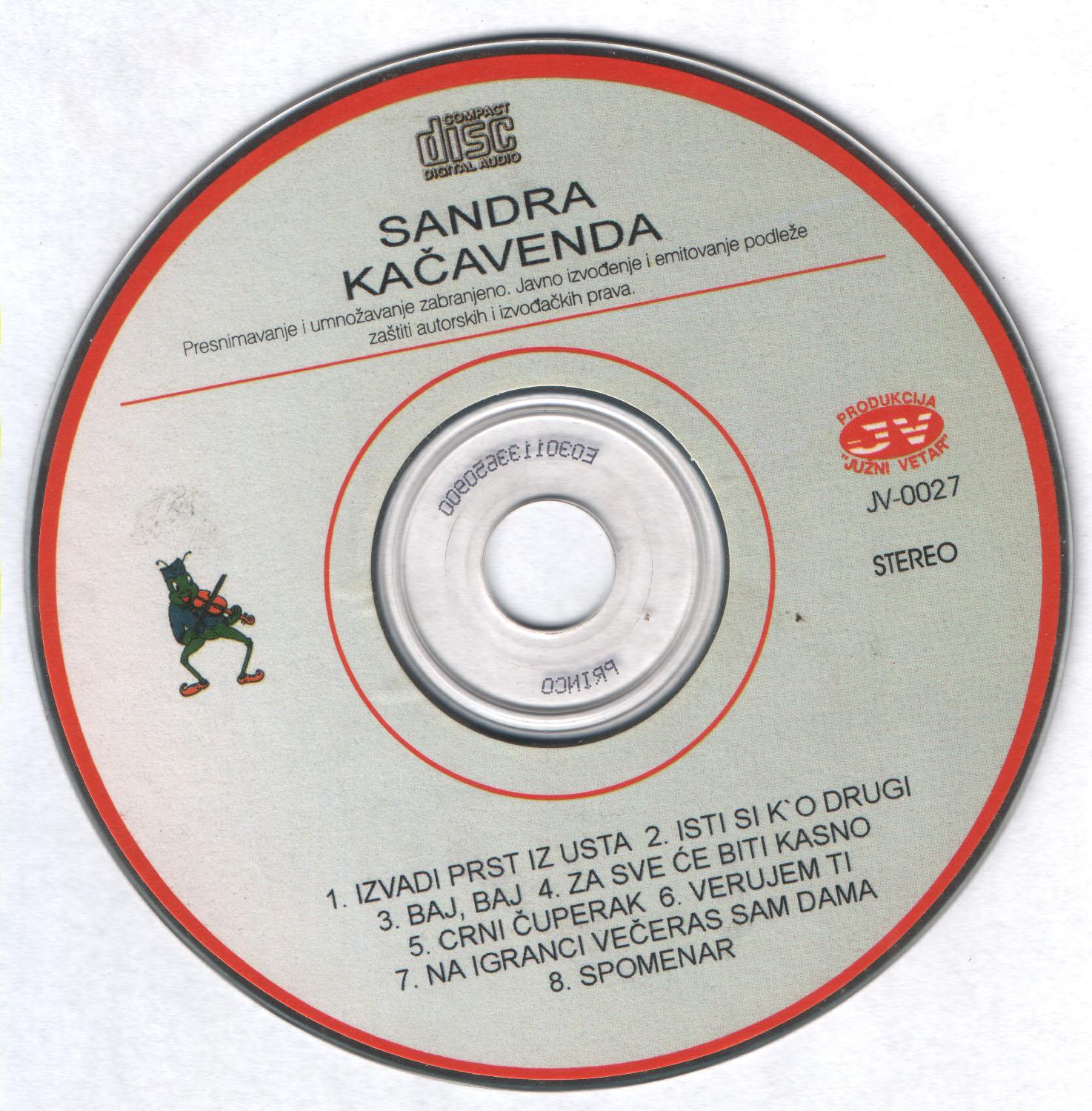 Sandra Kacavenda 2000 Cd