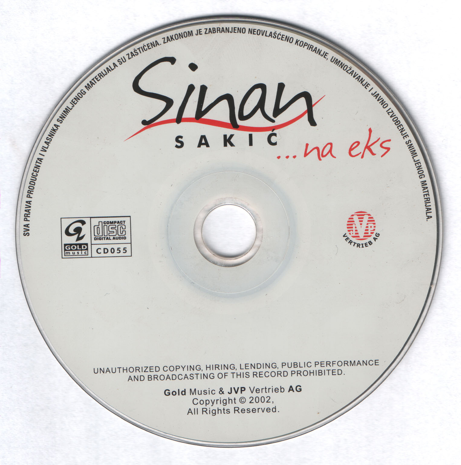 Sinan Sakic 2002 Cd