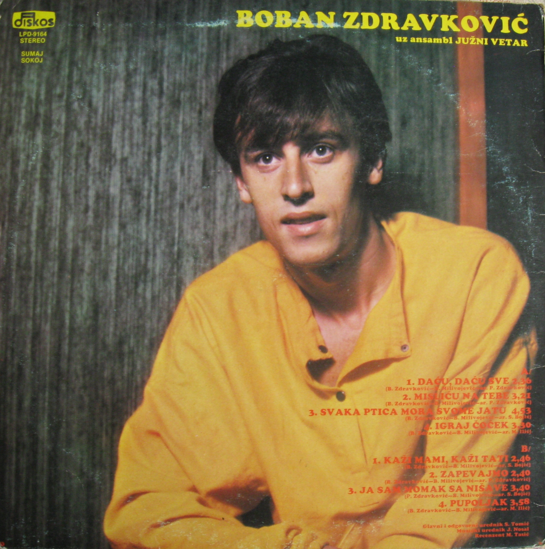 Boban Zdravkovic 1985 Lp zadnja
