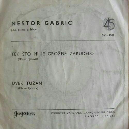 Nestor Gabric 1963 Singl 3 zadnja