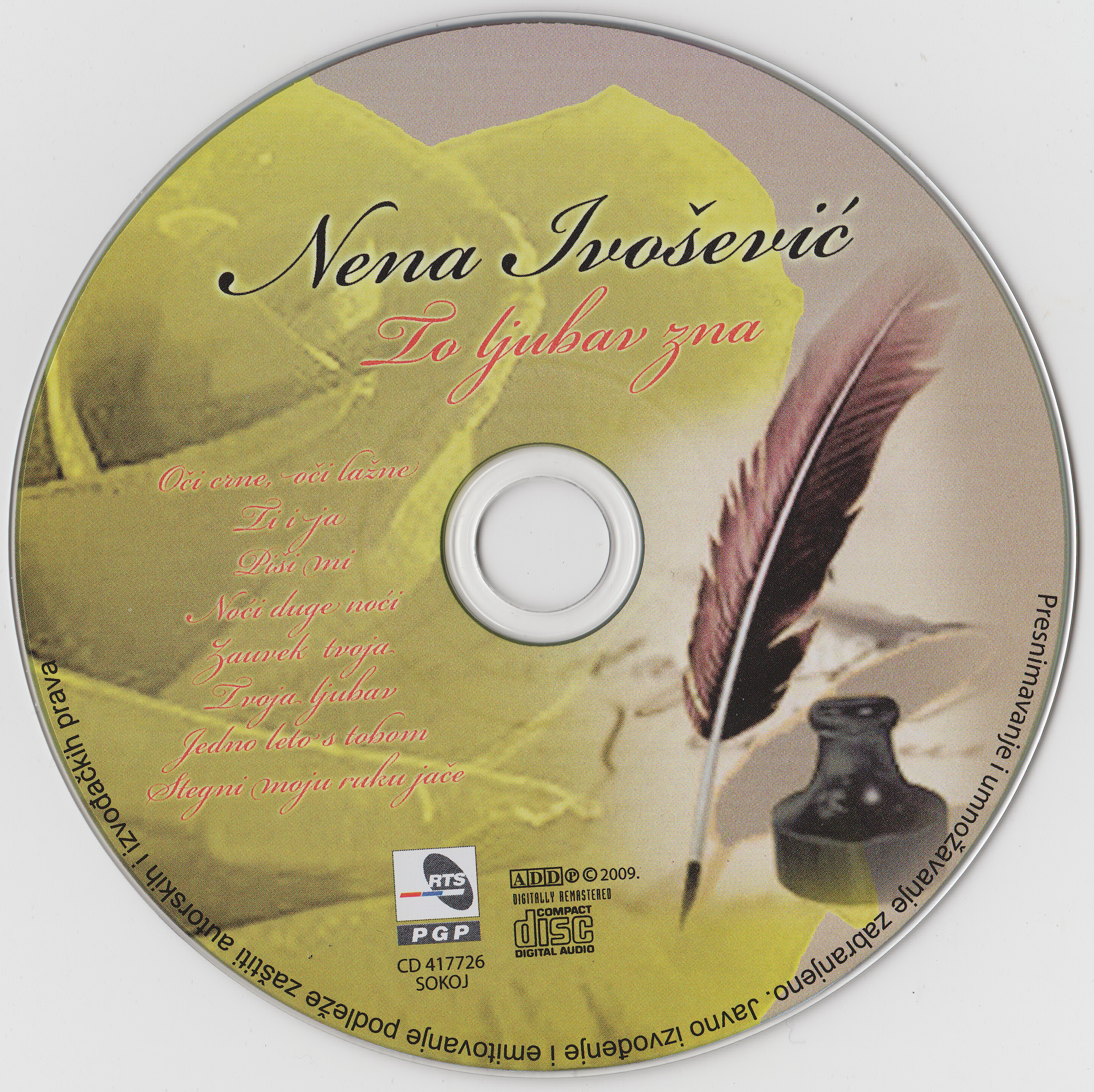 Nena Ivosevic To ljubav zna 2009 cd