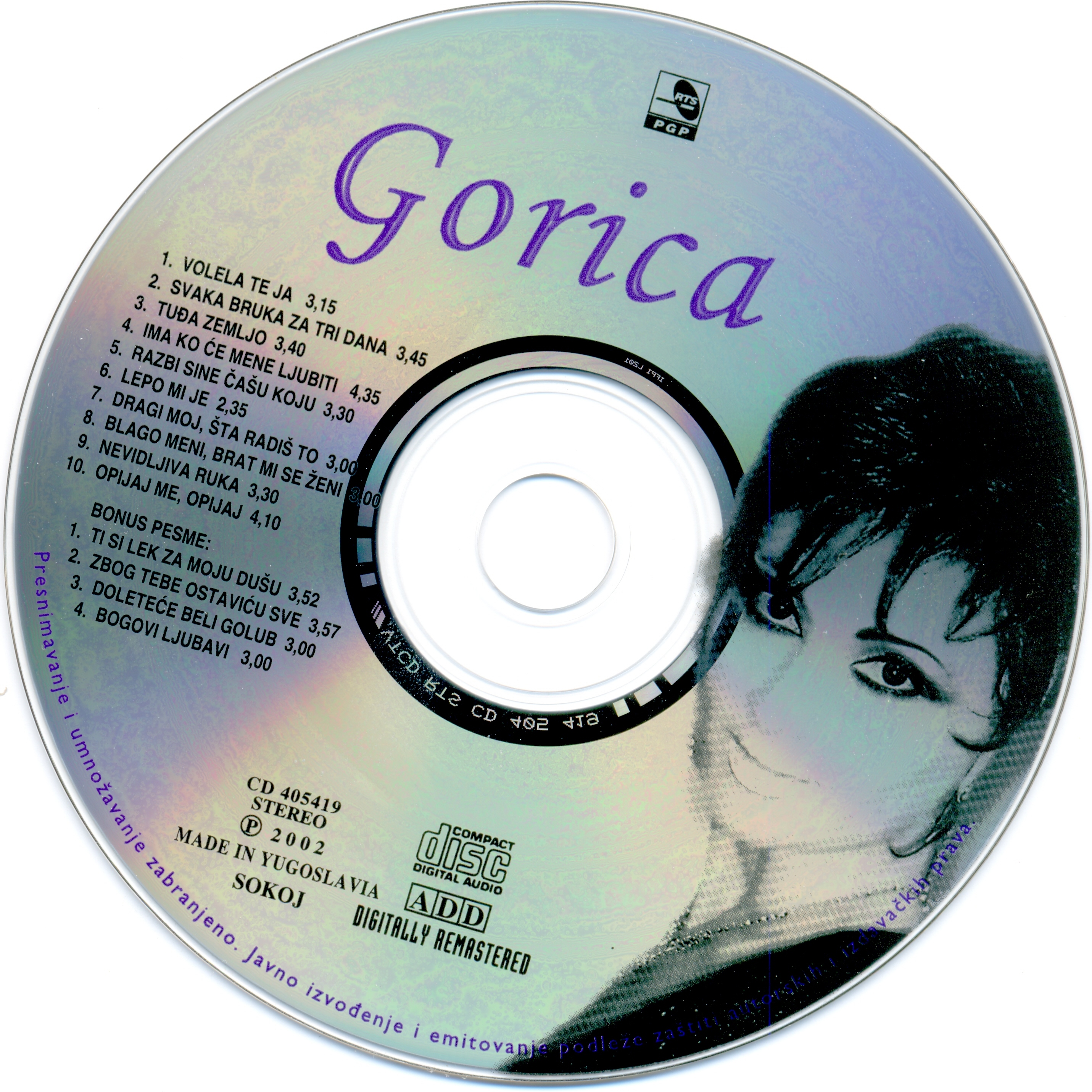 Gorica Ili 2002 Volela Te Ja Cd