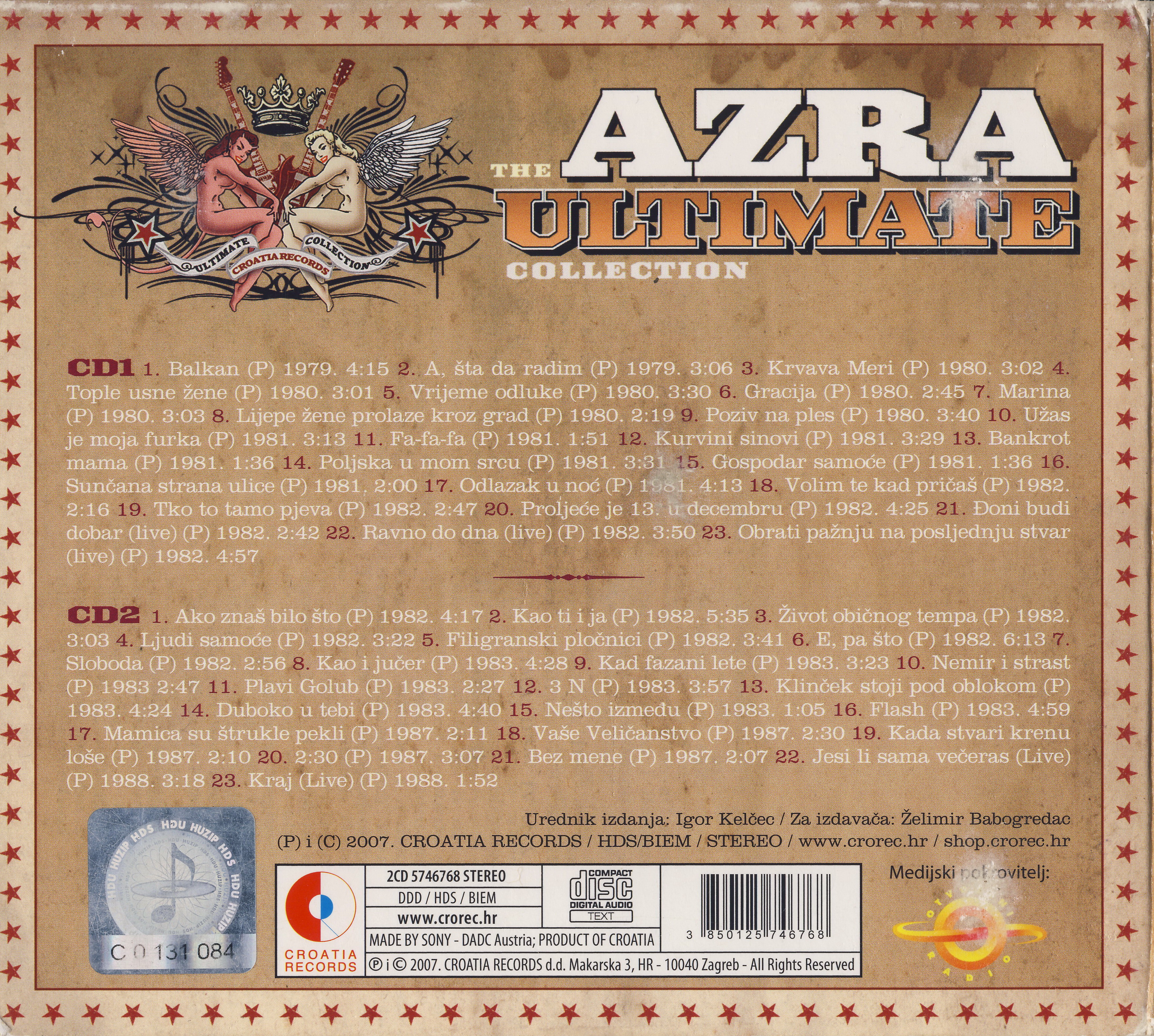 Azra The Ultimate collection 2007 zadnja